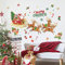 decalmile Pegatinas de Pared Navidad Ventana Vinilos Decorativos Papá Noel Alces Elfo Adhesivos Pared Puerta Escaparate Ventanas Decoració De Navidad