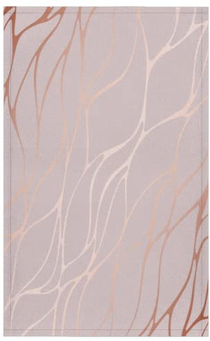 TropicalLife Rose Gold Marble Kitchen Towel Set of 2 Soft Hand Towel for Drying Dish Absorbant Tea Towel for Cooking Bathroom 18x28 Inch