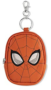 DISNEY Marvel Spiderman Porte-clés Mini Sac à Dos Rouge, Rouge, Blanc et Noir, Taille Unique, Moderne