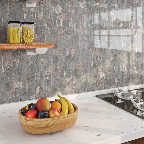 Livelynine Peel and Stick Wallpaper Chic Concrete Grey 40CMx5M Washable Self Adhesive Kitchen Wall Paper Vinyl Wrap for Kitchen Worktop Bathroom Splash Back Sticky Back Plastic Grey and Pink Furnitur