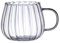 tongfeng Tasses à citrouille en verre - Gobelet transparent en forme de citrouille - Tasse à citrouille d'Halloween - Tasses à café et à thé antidérapantes esthétiques - Tasse transparente avec anse