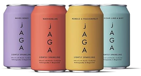 jAGA Lighty Sparkling Mushroom Drinks 8 x 330ml (Mixed)