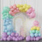 BIQIQI 131pcs Bunt Macaron Ballon Bogen, Pastell Ballon Girlande Kit, Bunt Latex Luftballons, Party Dekoration, Bunte Dekoration für Geburtstage