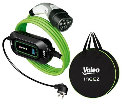 Valeo Ineez 652118 Mobilladegerät für Elektro- oder Hybridfahrzeuge mit Transporttasche Haushaltsstecker (Schuko, E/F) bis Typ 2-3,7kW 5m