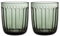 Iittala Lot de 2 Verres argentés