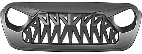 Parrilla De Malla Rejilla Delantera Coche Para Jeep Wrangler Para JL 2018 2019 2010 ABS Plástico Negro Brillante Accesorios De Coche rejilla parachoques