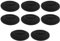 4 Paar 55 mm -Kopfhörerpolster für Headset-Kopfhörer, Schwarz