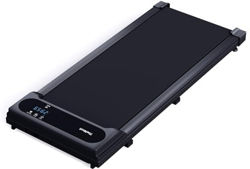 TheNeat Laufband für Zuhause, 2,5 HP Walking Pad Leise, 2 in 1 Schreibtisch-Laufband Büro, 1-6 km/h Kompaktes Under The Desk Treadmill Laufband Unter Schreibtisch mit Fernbedienung und LED-Anzeige
