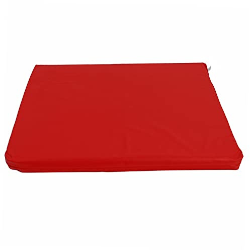 Actiaspet Heavy Duty Waterproof Dog Crate Bed with Hard Wearing 1000D Polyester Faux Leather Outer (Red, Small)