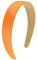 Large Bandeau Rigide Mode, 3 CM Serre Tete Cheveux Femme, Serre Tete Rembourré, DIY Bandeaux en Satin Solides, Serre Tete Femme Moderne, pour un Usage Quotidien, une Fête D'Halloween (Orange, 5.1IN)