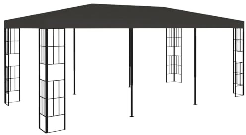 Parasol, tente de garage, tonnelle, 3 x 6 m, anthracite, pour arrière-cour, terrasse