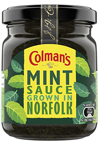 Colman's Mint Sauce made with Norfolk grown mint the perfect condiment for roast lamb 165 g