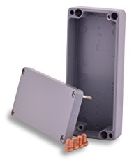 BOXEXPERT Aluminium Industriegehäuse, 150x64x34mm, IP66, pulverbeschichtet, grau, Wandgehäuse, Installationsgehäuse, Leergehäuse, Druckgussgehäuse, Gehäuse der Serie Alster