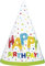 Partyhüte - Happy-Luftballon Geburtstagsparty - 8er-Pack