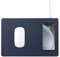 POUT H3 Tragbares Qi-Mauspad für Laptops mit iPhone, Airpod, Samsung Galaxy, Mitternachtsblau