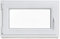 Kellerfenster - Kunststoff - Fenster - weiß - BxH: 95 x 55 cm - DIN links - 2-fach-Verglasung - Lagerware