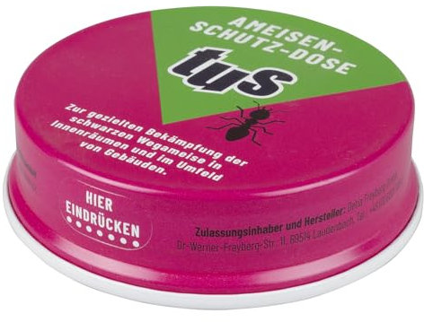 TUS Ameisen-Schutzdose, 2 Stück, Ameisenköderdose, Ameisenabwehr, Ameisenbekämpfung, Ameisen Fraßköder, Ameisenfalle für Innen und Außen