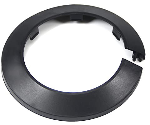 MroMax Passend für 7,3 cm Außendurchmesser, Flansch, Wasserrohrabdeckung, Dekoration, schwarze Rohrabdeckung, Heizkörper, PP-Kunststoff, 75 mm, Rosettenmanschette für Wandrohr, Rohrdekoration, 1 Stück