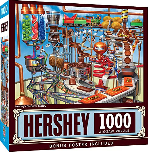 1000 Piece Jigsaw Puzzle for Adult, Family, Or Kids - Chocolate Factory by Masterpieces - 19.25X26.75 - Family Owned American Puzzle Company