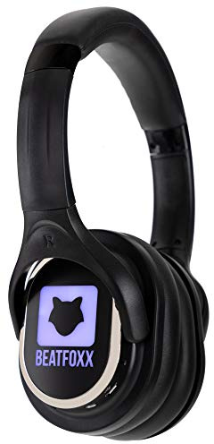 Beatfoxx SDH-340 Silent Disco V2 Kopfhörer - Stereo Funk-Kopfhörer - Erweiterung von Silent Disco V2-Sets - Kanal LED-Beleuchtung - sehr hoher 10 Stunden Akkulaufzeit