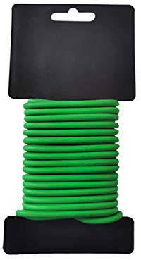 10 m Gartendraht mit Gummi Ummantelt Gummiert Geschäumt, 3mm/2,5 mm/2mm, Weichen Bindebändern Pflanzenbinder Gartenbinder Soft Twist Drähte für Garten, wiederverwendbar, wasserdicht (M 2.5mm)