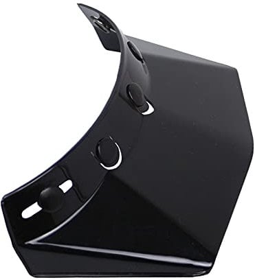 Vintage 5-Snap Motorcycle Helmet Visor Peak UV for Most Open Face Half Face Or Vintage Helmets - Black