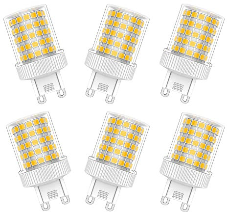 Ruihua G9 10W LED Kapsel Glühbirne 3000K Warmweiß Mais Glühbirnen(Entspricht 90W Halogenlampe) 800LM Nicht Dimmbar G9 Energiesparlampe AC220-240V,6 Packungen