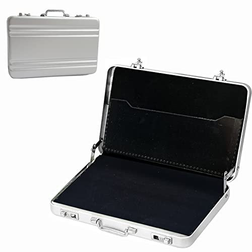 Geldkoffer als Geldgeschenk,Mini-Aktenkoffer,Gutschein Verpackung,Aluminium mit Schnappverschluss GeldkofferKreative Geschenke passend für Kinder und Freunde (Silber)