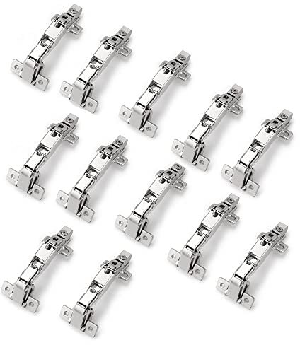 Probrico Corner Cabinet Hinges 165 Degree, Folding Kitchen Cupboard Door Hinges, Concealed Wardrobe Door Hinges, 12 Pack (6 Pairs)