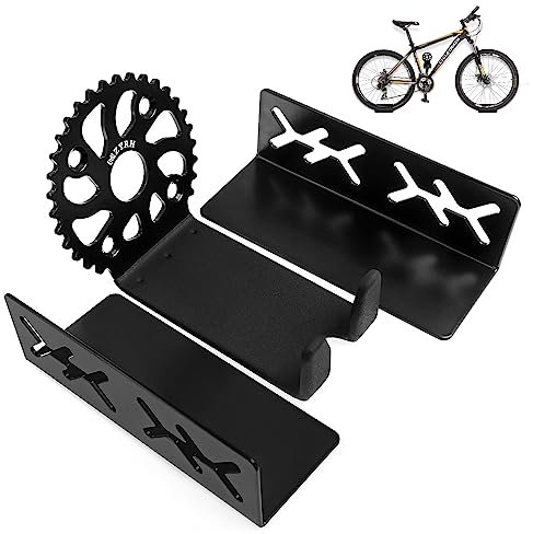 MZYRH Support mural pour vélo, rangement de pédales de vélo, support mural pour vélo, crochets de fixation robustes pour vélos de route, VTT ou vélos hybrides dans le garage ou la maison