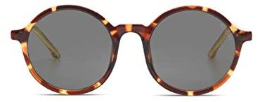 KOMONO Madison JR. Havana Combi Runde Kindersonnenbrille mit UV-Schutz und kratzfesten Gläsern, für Mädchen und Jungen im Alter von 6–11 Jahren