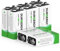 DURNERGY Batterie 9 volts pour alarme de fumée, 9 V, lot de 8, batterie de détecteur de fumée, piles 9 V, piles carrées 9 V, piles alcalines 9 V, durée de vie 10