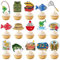 48pcs Fishing Cupcake Toppers