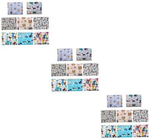 GLEAVI 24 Stück 1 Satz Verschiedene Katzen bedruckte Stoffe see you bastelsets+für+kinder Bettdecke aus Bio-Baumwolle Baumwollstoff einfarbig schöner DIY-Stoff Mehrzweck-Baumwolle Blumen