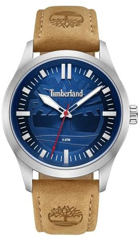 Timberland Herren Analog Quarz Uhr mit Leder Armband TDWGA0029603