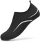 RUOMU Scarpe Scoglio Uomo Donna Scarpette per Scogli Water Shoes Scarpe per Mare Antiscivolo Scarpe Spiaggia Scarpe Acquatiche per Sport Acquatici Parco Acquatico.(Nero,45 EU)