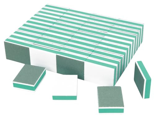 50 Stück Mini-Nagelpolierblöcke, Polierschwamm, Fingernagelglätter und Puffer, doppelseitige Nagelfeilen, professionelle Pediküre-Maniküre-Puffer-Kits