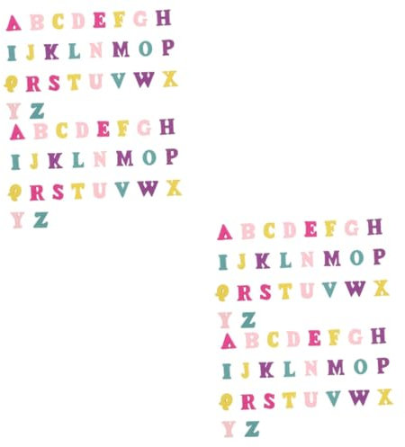 ifundom 400 STK Holzschnitzel-Alphabet Bunte Holzornamente Unfertige Holzscheibe Buchstabenblöcke Aus Holz Buchstaben Aus Holz Buchstabenformen Aus Holz Brief Groß Dekorationen Kind Anzahl