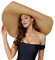 JDYaoYing Oversized Beach Straw Hat for Women Foldable Large Straw Hat Visor Hat Large Wide Brim Straw Hats Khaki