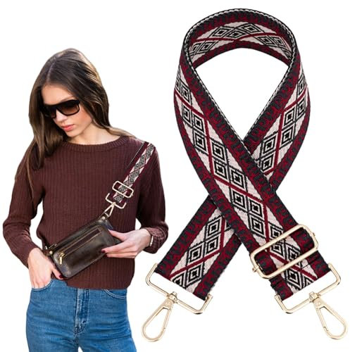 Traziewell Gurt für Umhängetasche Breiter Riemen Verstellbarer Ersatz Taschen Riemen Canvas Handtaschen Umhängetaschen Messenger Bag Wechselbarer Riemen für Crossbody Handtasche 1606
