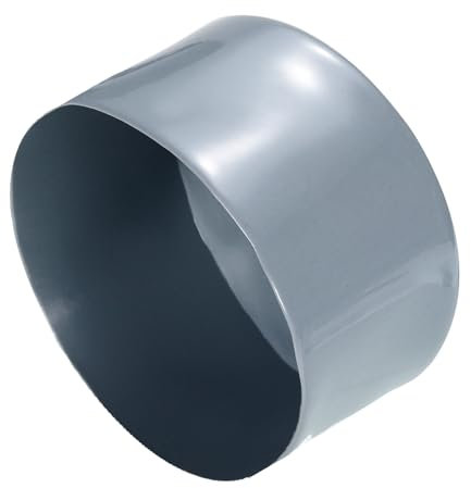 QUARKZMAN 2 Stück Gummikappen 85 mm Gummi Endkappe Rund Schutzkappen Pfostenkappe Abdeckkappen Zaunpfosten Endspitze Kappen für Rohr Gartenstühle Tischbeine Möbelfüße Gleiter, Grau