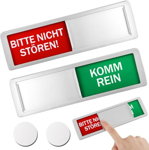 NOCHME Klopfen Bitte Nicht Stören Schild Schiebe Türschild Bitte Klopfen Oder Bitte Nicht Stören Magnetisch Klebe Acryl Klebeschild Türschilder Für Türen Büro