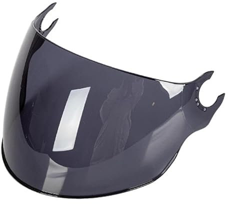 Windschutz UV Schutz Ersatz Visier Für OF562 Unisex Motorrad Helm Visier Objektiv Half Face Motorrad Helm Objektiv Visier Windschutzscheibe Schutzhülle Ersatz(Tea Black)