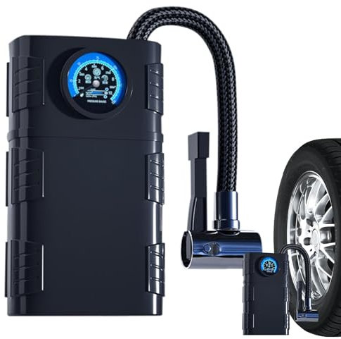 Bomba de aire para neumáticos de coche, compresor de aire inflador de neumáticos para automóviles, bomba de neumáticos de coche con pantalla digital, compresor de aire de mano inalámbrico para
