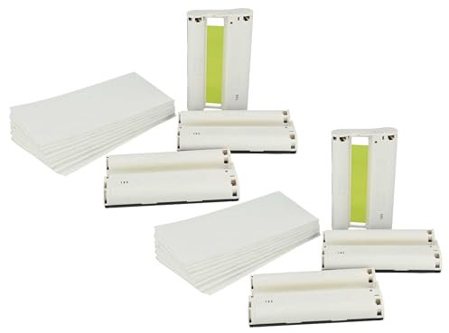 vhbw 2X Druckerkartuschen Cyan/Magenta/Yellow kompatibel mit Canon Selphy CP1500, CP-200 Fotodrucker (kompatibel, 2er-Pack)