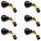 HERKINDNESS 90 Grad Motorrad Tubeless Ventil, 6 Stück Reifenventil, Reifen Ventil, Roller Ventil, Winkelventil, für Autos, Motorräder, Fahrräder, Motorroller