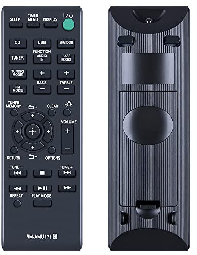 TCNOUMT Telecomando RM-AMU171 compatibile con sistema audio stereo Hi-Fi Sony Home Cinema CMT-BT60 CMT-BT80W HCD-SBT100B CMT-SBT100 CMT-SBT100B HCD-SBT300W CMT-SBT300WB