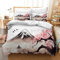 CXYXHW Parure de lit au Motif Fleurs Cerisier 3 Pièces,Housse de Couette Japonais Microfibre,Fermeture Éclair 2 Taies d'oreiller