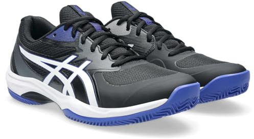 ASICS Herren Game Ff Clay Sneaker, Schwarz Weiß, 41.5 EU