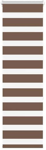 vidaXL Doppelrollo Braun 40x150 cm Stoffbreite 35,9 cm Polyester